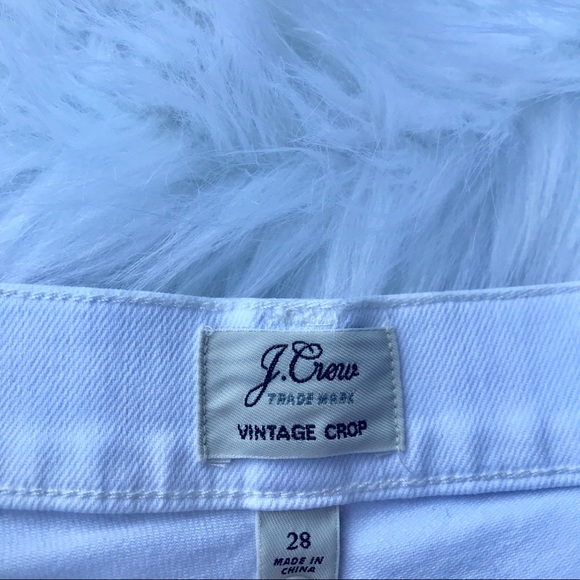 J. Crew Vintage crop jean in destroyed white - Picture 4 of 7